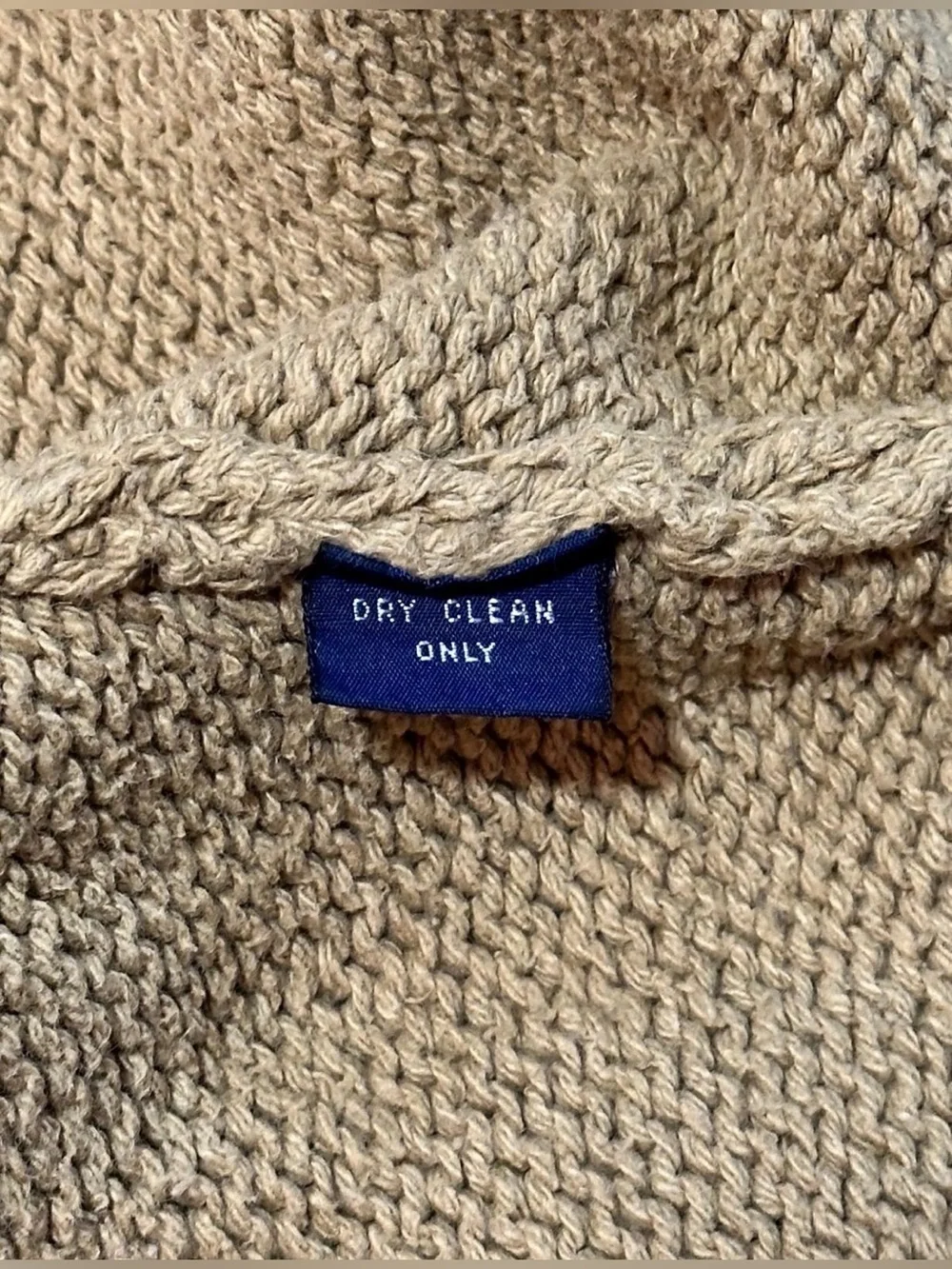 Polo Ralph Lauren Beige Knit Crewneck Sweater